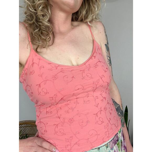 Y2K Victorias Secret Embroidered Tank Top - Picture 4 of 12